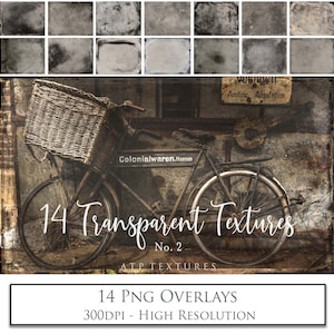 TEXTURES PNG VINTAGE, superpositions de photos - lot de 2 - texture, photographie numérique, scrapbooking, haute résolution, ancien, clipart, Photoshop