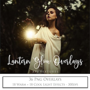 FOTO-OVERLAYS 36 digitale Png LANTAARN gloeit, lamplicht, Photoshop-overlay, zonlicht, kunst, lensflare, fantasiebewerking