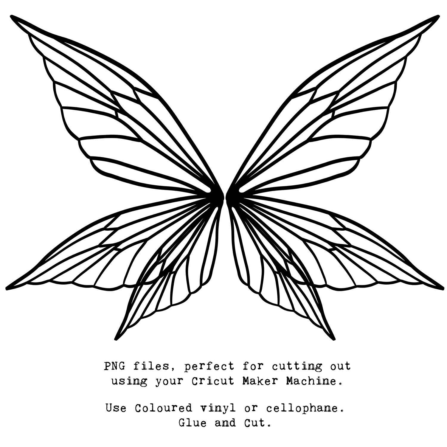 SVG FAIRY WINGS No. 4 for Cricut Maker / Costume Cosplay - Etsy