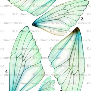 Printable Fairy Wings. For Art Dolls, Adults, Children. High resolution, png files. This is a digital product. Print and cut. Paper craft. Create fairy wing earrings or crown jewelry from these designs. Commercial licence is available.