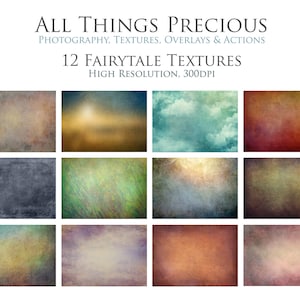 12 TEXTURES - FAIRYTALE / OVERLAYS / Photography High Res / Scrapbooking / Fine Art Background / Texture / Photoshop Overlay / Bundle