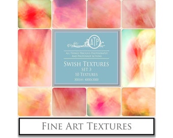 10 Fine Art TEXTURES - SWISH Set 3 / Photography Textures, Digital Scrapbooking Paper, Photo Background, Photoshop Overlays, Marble