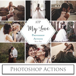 PHOTOSHOP ACTIONS - My LOVE Mini Set / Photography, Digital, Photoshop Edit, Photo Editing ,Newborn, Family, Wedding, Maternity
