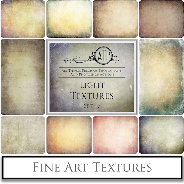 10 Photography Textures - LIGHT Set 17 / Fine Art, Digital Backdrop, Background Texture, Photoshop Overlays, High Res Overlay