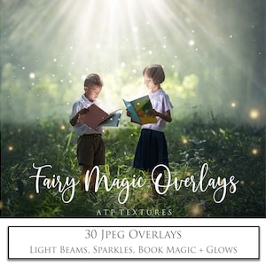 30 superpositions numériques, superposition FAIRY MAGIC, superposition de photos, Magic Sparkle, Photoshop, haute résolution, fantastique, Noël