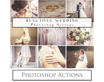 55 PHOTOSHOP ACTIONS for WEDDING or Newborn, Family, Digital Download, Photography Edit, Photo Action