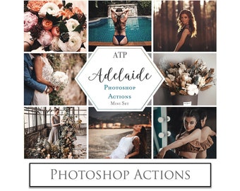 Photoshop Actions,  Photographers - ADELAIDE Mini Set / Photography, Digital Edit, Photo Editing, Newborn, Wedding,  Photo Filters