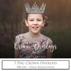 PNG OVERLAYS, Princess CROWN, Set 2,  Png Clipart, Scrapbooking, High Res, Photo Overlay, Photoshop, Tiara