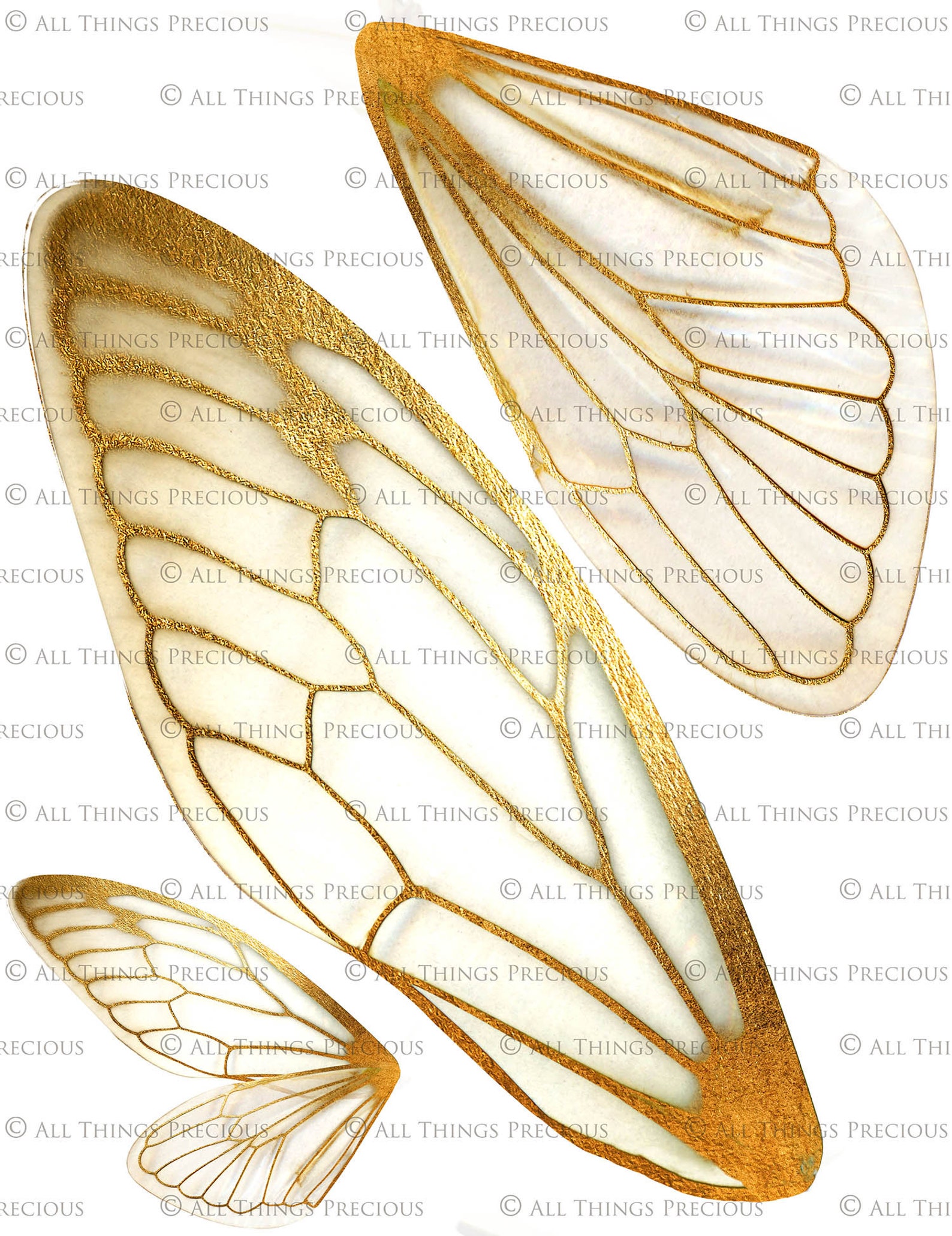 PRINTABLE FAIRY WINGS Set 27 Scrapbooking Clipart Digital - Etsy