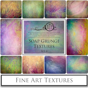 10 Digital TEXTURES, Fine Art Overlays, Marble SOAP GRUNGE Set 4 / Photography, Scrapbooking, Background Texture, Photoshop Overlay