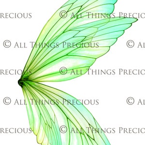 PRINTABLE FAIRY WINGS Set 7 Scrapbooking Clipart Digital - Etsy
