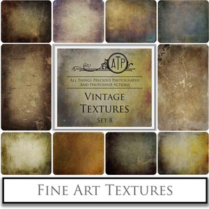 10 Fine Art TEXTURES - VINTAGE Set 8 / Overlays, Photography Texture, High Res, Scrapbooking, Background, Photoshop Texture, Old Photo, Aged