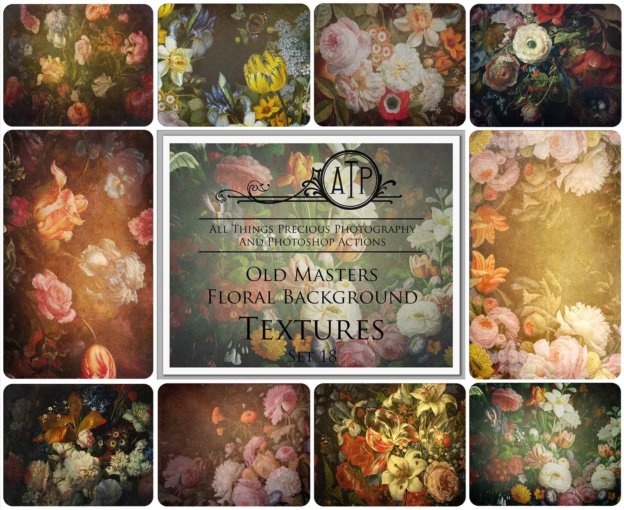 10 DIGITAL TEXTURES FLORAL Background Set 18 / Photography - Etsy