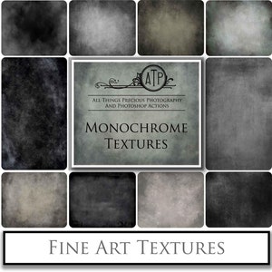 10 TEXTURE Fine Art - MONOCROMATICO Set 1 / Sovrapposizioni Photoshop, Sfondo digitale, Sfondo fotografico, Carta per album