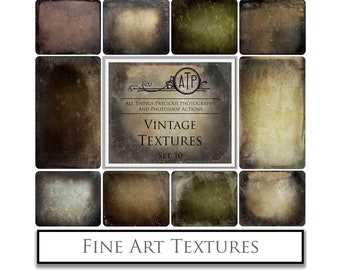 Lot de 10 textures beaux-arts - Superpositions, texture photographique, haute résolution, scrapbooking, arrière-plan, texture Photoshop, photo ancienne