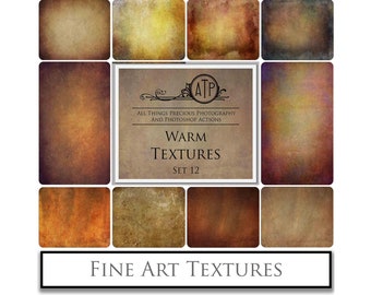 10 TEXTURES - WARM / Overlays Set 12 / Fine Art Photography, Overlay, Digital Scrapbooking Paper, Photo Background, Photoshop Overlays