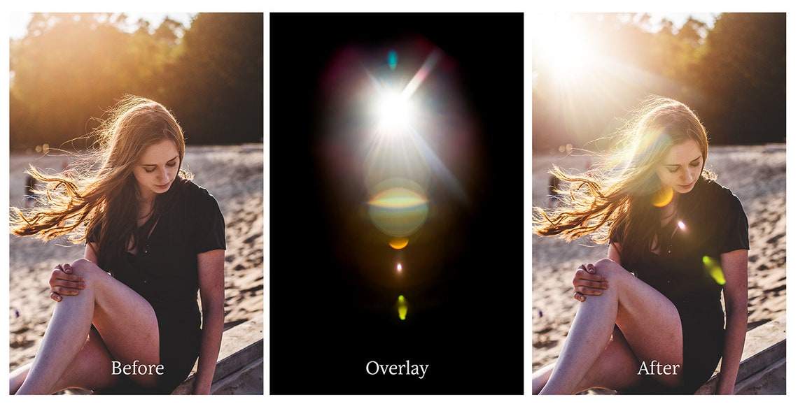 Css Sun Flare 48 SUN FLARE Overlays, Lens Flares Bundle No.2 / Digital Sunlight ...
