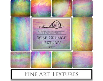 10 Fine Art Textures -  Soap Grunge Set 2 - Digital Overlay, Photography, High Res, Scrapbooking Paper, Background, Photoshop Overlays