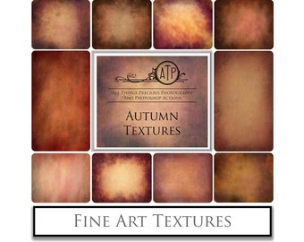 10  Fine Art AUTUMN / Fall Textures Set 1 /  Digital Photography, Scrapbooking Paper, Textured Background, Adobe® Photoshop Overlays
