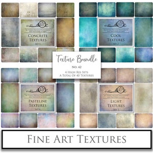 40 TEXTURES beaux-arts, lot numérique n° 42 photographies, papier de scrapbooking, arrière-plan, haute résolution, Photoshop, superpositions de textures. AAP