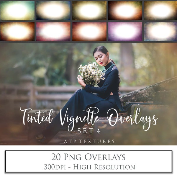 Png OVERLAYS - Tint Vignette No. 4 / Photo Overlay, Texture Overlay, Photoshop Clipart, Digital Background