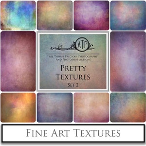 10 FINE ART TEXTURES - Pretty Set 2 / Canvas, Texture, High Res, Photo Editing, Grunge Digital Overlay, Backdrop, Photoshop Overlays