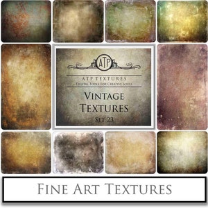 10 FINE ART TEXTURES - Vintage Set 23, Foto-Overlays, High Res, Scrapbooking Hintergrundtextur, Photoshop, digitaler Hintergrund