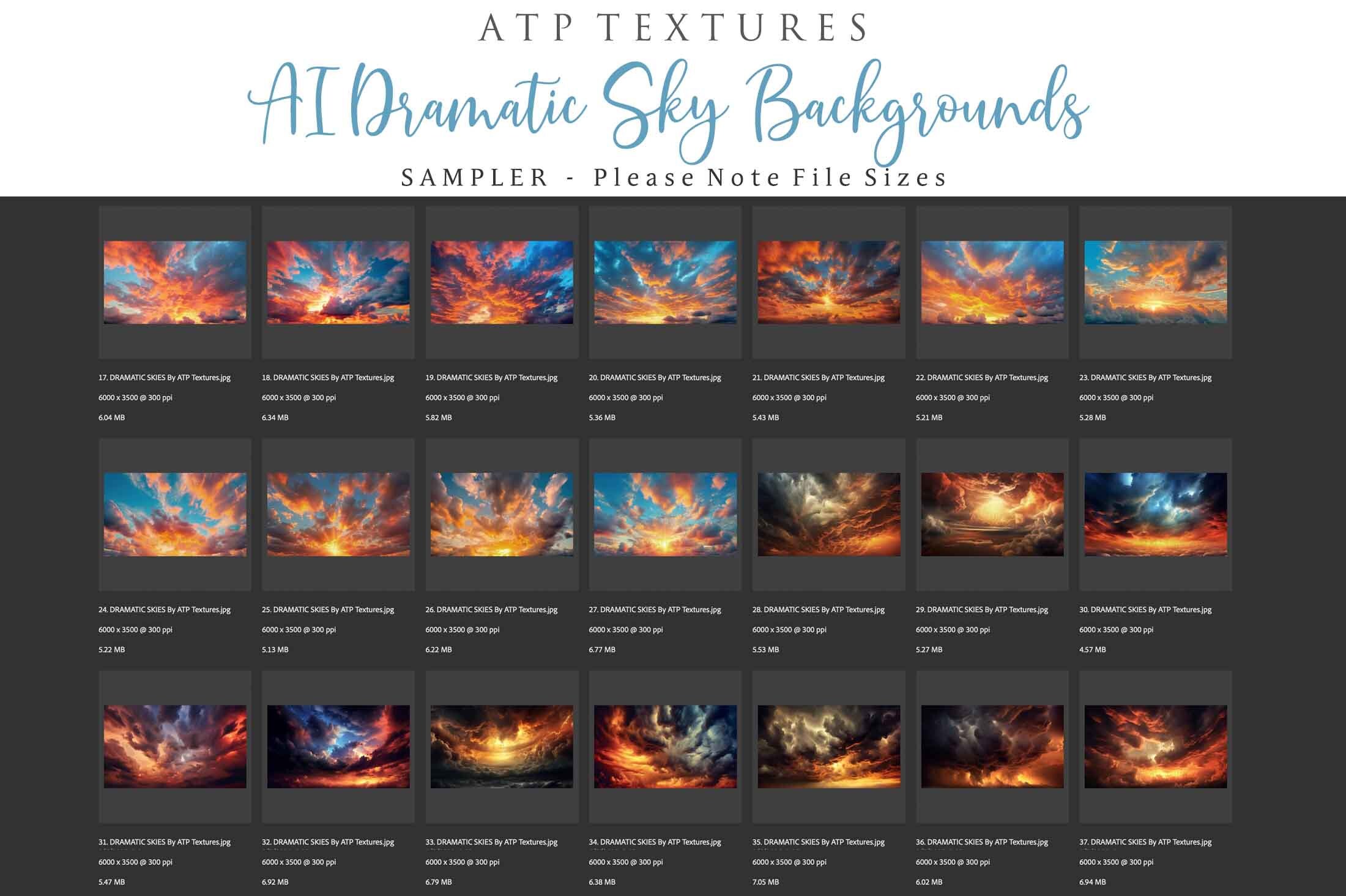 48 AI Digital Backgrounds, Dramatic Sky Overlays. Photography Backdrop ...