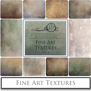 10 FINE ART TEXTURES Set 3 /  Digital Photography, Scrapbooking Paper, Photo Background, Photoshop Overlays, Texture Backdrop, Grunge