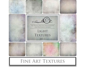 10 Fine Art Textures - Light Set 3 - Digital, Textured Canvas, High Res, Scrapbooking Paper, Photo Overlay, Photoshop Overlays, Backdrop