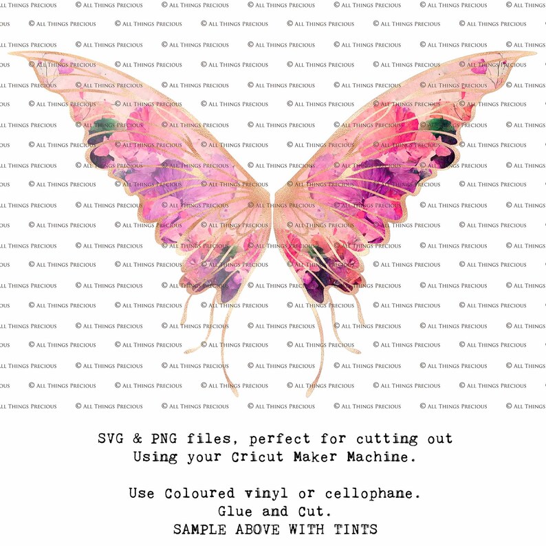 SVG, PNG Clipart, Fairy Wings, for Cricut and Silhouette Machine. Cut out and make real fairy wings. For Costumes, Halloween, Cosplay, Adult or Child size. Use in Wedding invites, Sublimation print or decorations. Faerie Wings, Butterfly, Dragonfly.