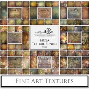 80 Fine Art TEXTURES, Floral Background, BUNDLE / No. 28 / Old Masters, Digital Backdrop, Scrapbooking Paper, Photoshop Overlays, Flowers