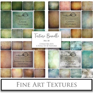 40 Fine Art TEXTURES BUNDLE No. 50 Digital Photography, Scrapbooking Paper, Digital Background, High Resolution, Photoshop Texture, ATP