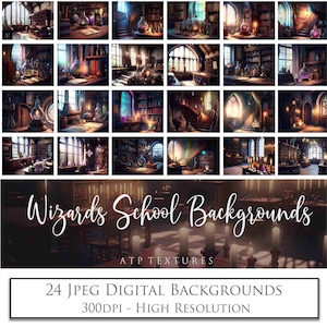 24 Ai digitale achtergronden - WIZARDS SCHOOL - fotoachtergrond, apotheker, oude wereld, fantasie, magische achtergrond, Photoshop-overlays