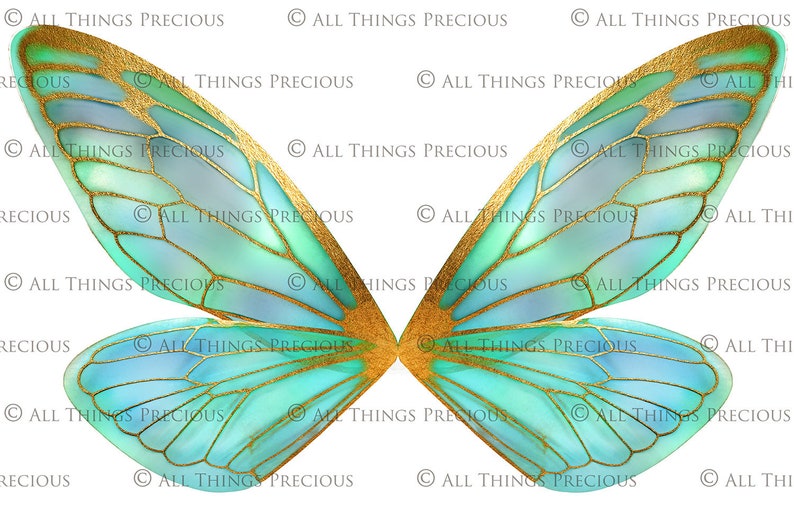 PRINTABLE FAIRY WINGS Set 27 Scrapbooking Clipart Digital - Etsy