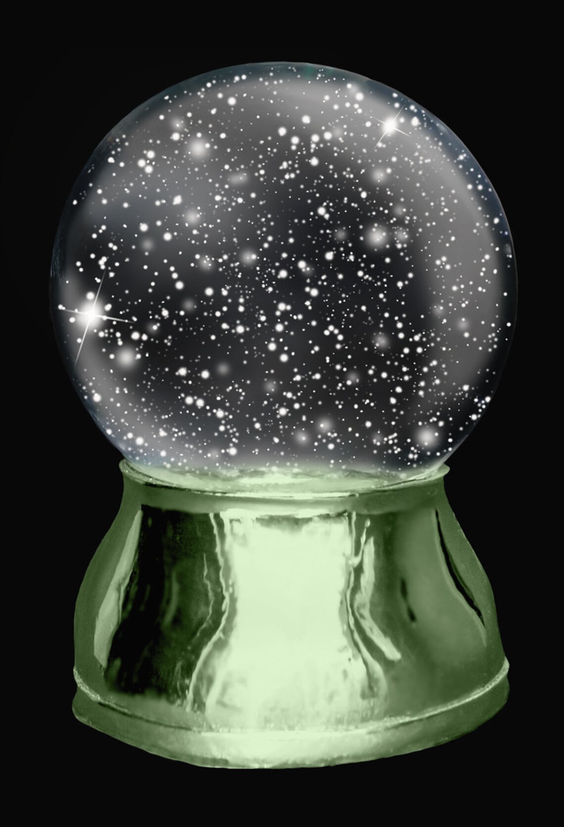 DIGITAL Overlays SNOW GLOBE Png Clipart Psd Template No.2 / Etsy Polska
