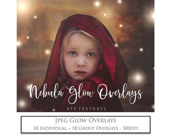 36 Photoshop Overlays - FAIRY GLOW and NEBULA / Digital  Photography Magic Sparkle, Lens Flare, High Resolution, Candle Light, Lantern Flare