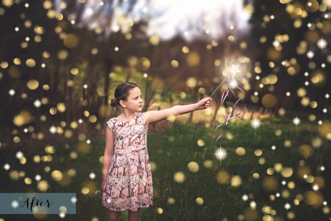 28 Digital Fine Art FAIRY WAND and SPARKLE Overlays Photoshop image 8