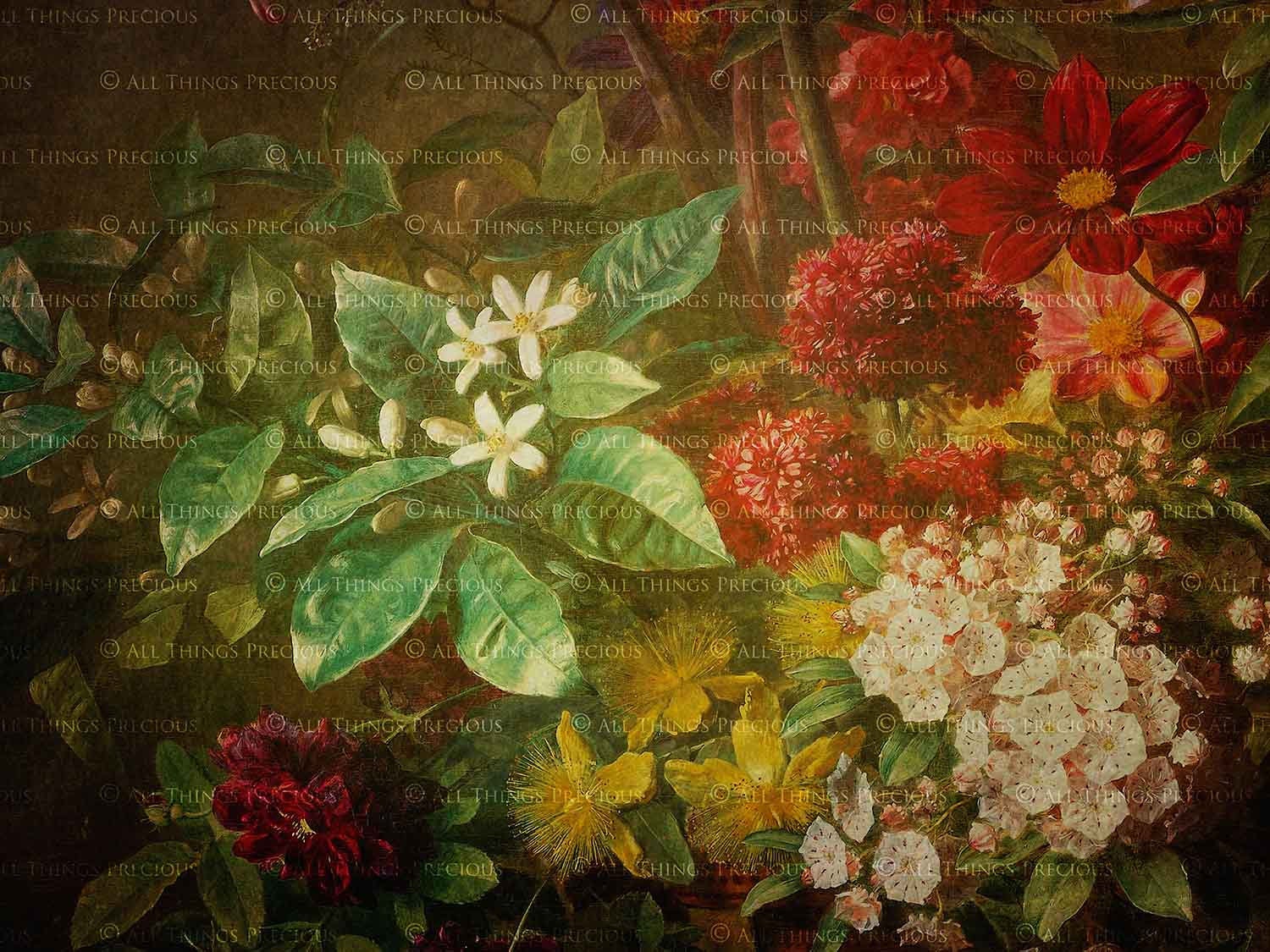 10 Digital Textures FLORAL Background Set 17 / Photo - Etsy