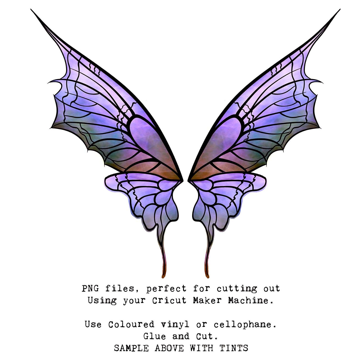 SVG FAIRY WINGS No. 16 For Cricut Maker / Costume Cosplay | Etsy