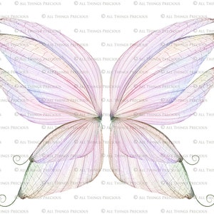 Digital Overlays for Photographers. Fairy Wings. Fairy Wing Overlays. High resolution, fine art digital assets for creating fantasy art. Magical transparent Png Overlay. See through real wings for authentic effects. Bundle. Real Butterfly Colourful.