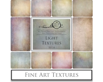 10 Fine Art TEXTURES, Photo Overlays - LIGHT Set 4, Digital Background, Scrapbooking Paper, High Res, Photoshop Overlays, Backdrop