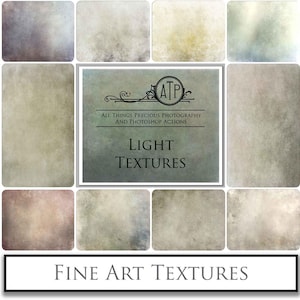 10 Fine Art TEXTURES - LIGHT Set 1  / Photography Texture, Digital Scrapbooking Paper, Photo Background, Photoshop Overlays, Photo Overlay