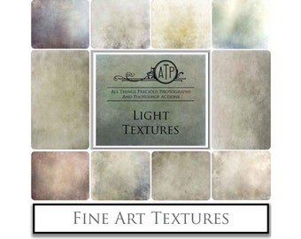 10 Fine Art TEXTURES - LIGHT Set 1  / Photography Texture, Digital Scrapbooking Paper, Photo Background, Photoshop Overlays, Photo Overlay