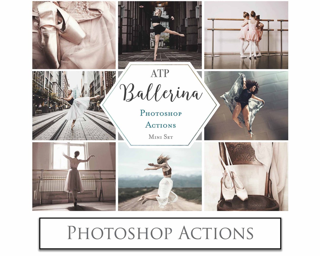 PHOTOSHOP ACTIONS Atn File for Photography. Ballerina. Digital Photo ...