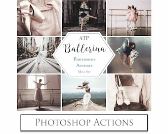 PHOTOSHOP ACTIONS Atn file for  Photography.  Ballerina. Digital Photo Edit, Newborn, Family, Wedding, Maternity. ATP Textures