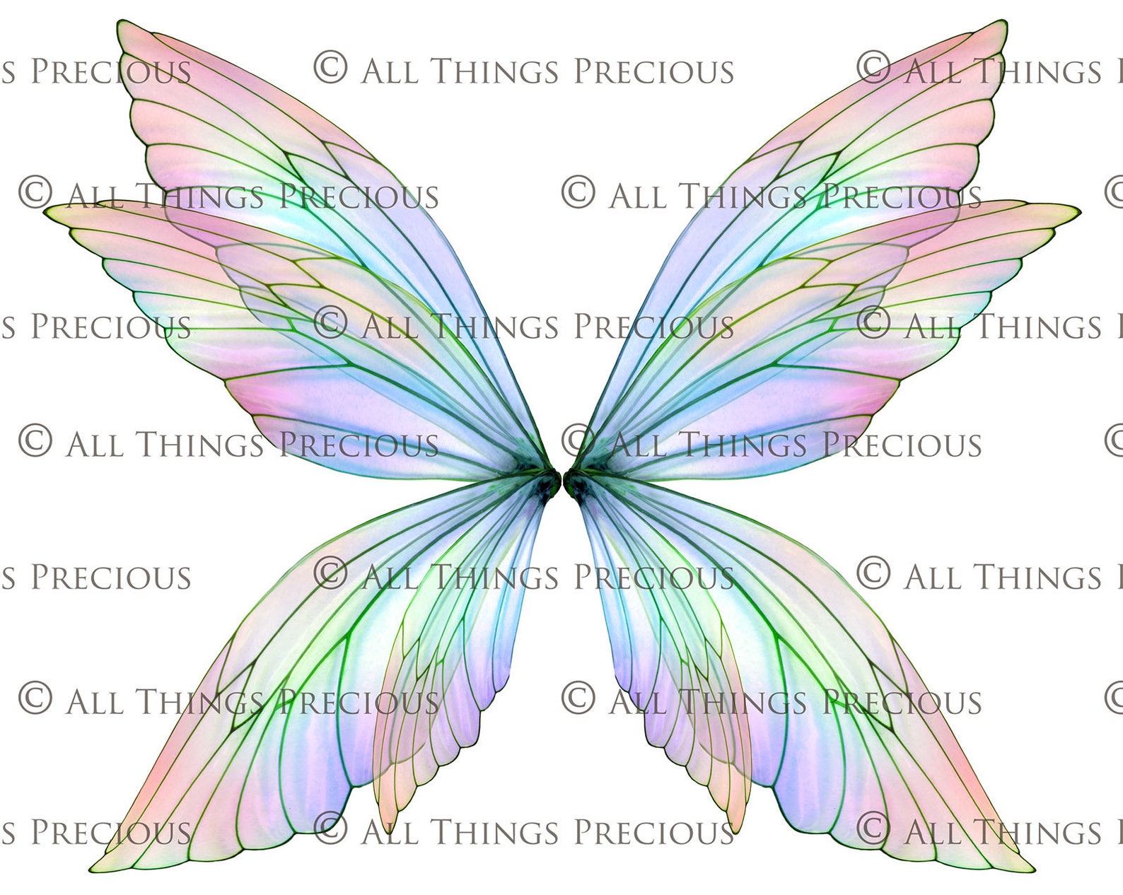 PRINTABLE FAIRY WINGS Set 7 Scrapbooking Clipart Digital - Etsy