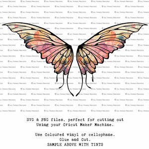 SVG, PNG Clipart, Fairy Wings, for Cricut and Silhouette Machine. Cut out and make real fairy wings. For Costumes, Halloween, Cosplay, Adult or Child size. Use in Wedding invites, Sublimation print or decorations. Faerie Wings, Butterfly, Dragonfly.