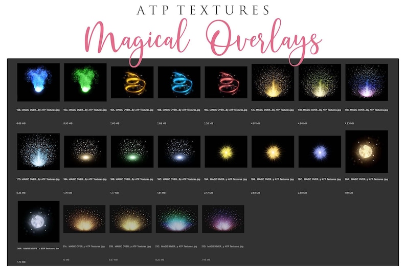 60 Photo OVERLAYS Magical Book Magic / Glow Overlay - Etsy