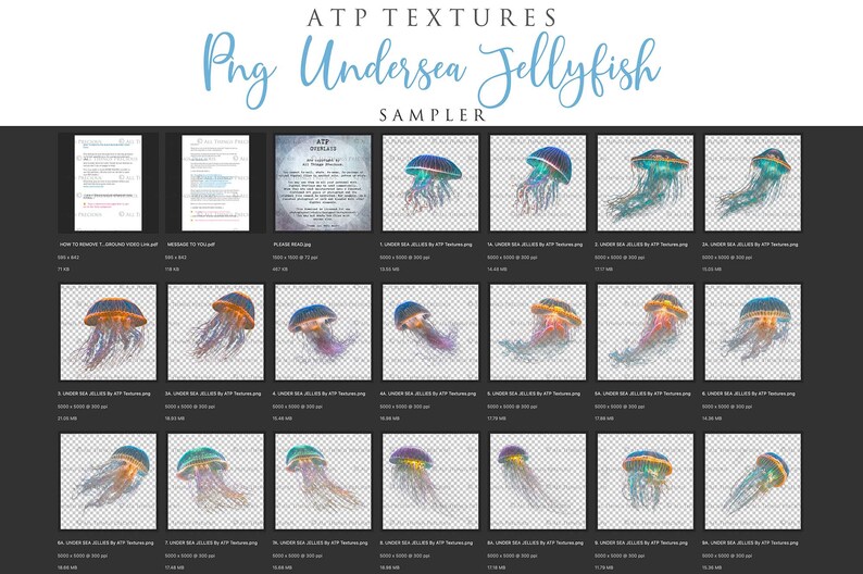 Jellyfish overlays for your Fantasy Edits. Digital Png clipart overlays. Photography, photoshop editing, Child photo art. Fine Art High resolution digital download. 300dpi. Digital Assets. Graphic Design. Ocean Background.  Underwater Scene